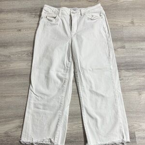 Judy Blue White Straight Leg Jeans